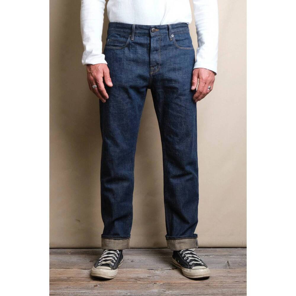 NEW FREENOTE CLOTH portola classic taper jeans in natural rinsed denim